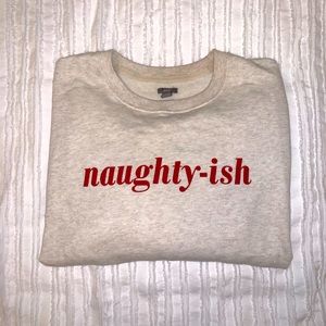 Aerie Naughty-ish oversized soft sweatshirt